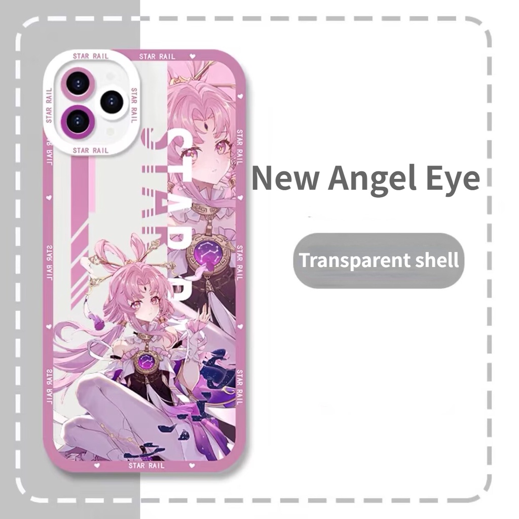 Phone Case For Huawei Nova 5T 7i 6 SE P40 Lite Case Cover Angel Eyes Honkai Star Rail Herta March 7th Kafka Jing Yuan Luocha Yanqing Soft Transparent Casing TPU Camera Protective Shockproof Full Protection Silicone Clear Square. 