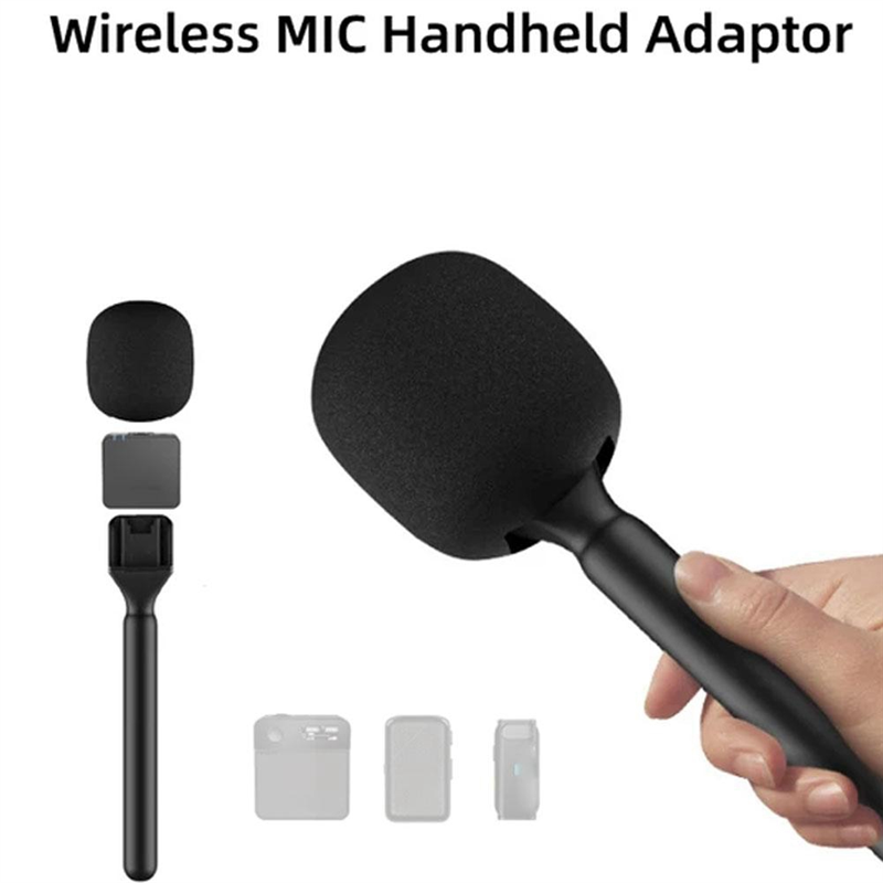Handheld Wireless Microphone Handle Grip Stick Plug and Play Handle Adaptor for. 