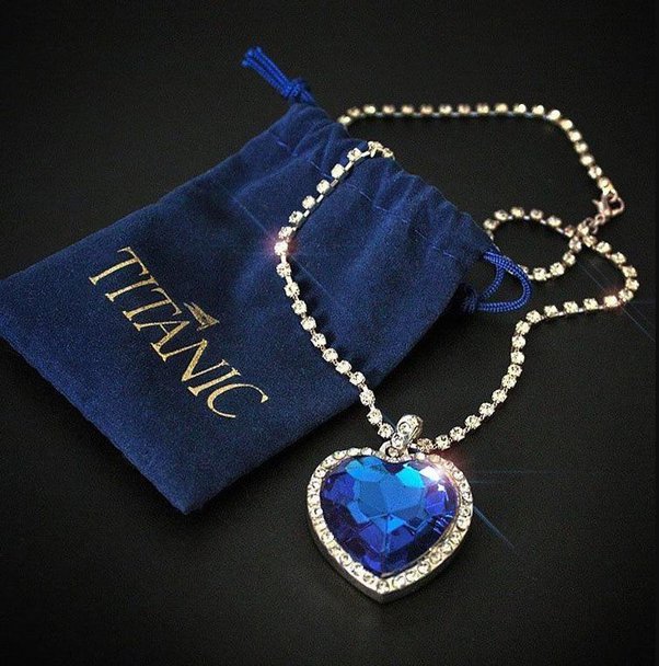 Titanic Rose Necklace Titanic Rose Necklace Blue Diamond Necklace