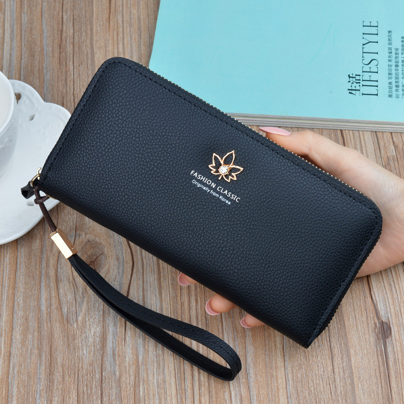 New Clutch Wallet Women's Handbag Long Zip Wallet Large Capacity Fashion Simple Coin Purse Mobile Phone Bag