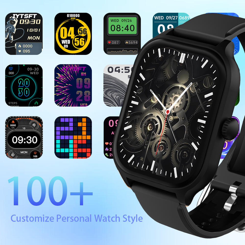 LAXASFIT Smart Watch 2.01” HD Screen Bluetooth Voice Call Multi Sport Mode Heart Rate Sleep Monitoring Smart Watch for Men Wome. 