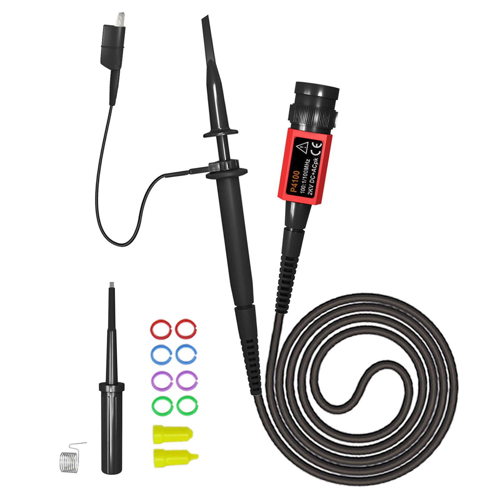 P4100 Oscilloscope Probe 100:1 2KV High Voltage 100MHz BNC Connector