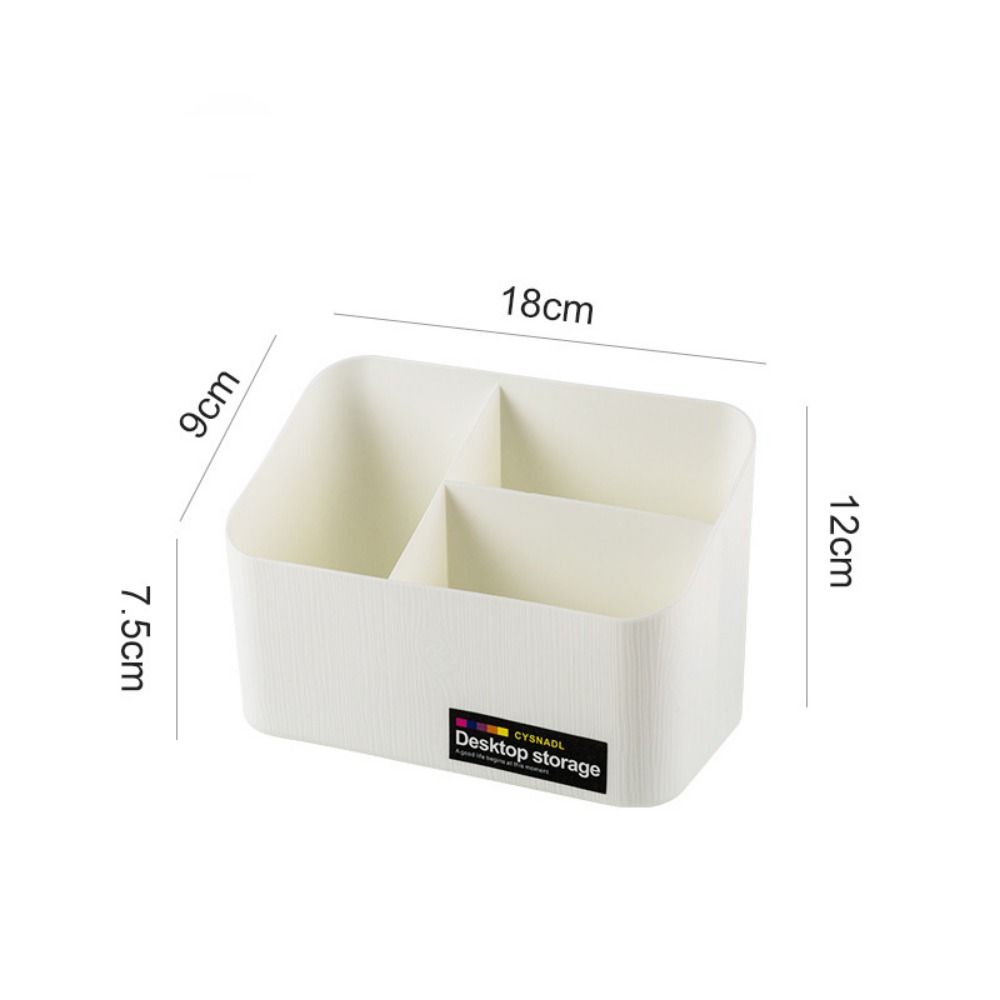 Multifunctional Plastic Desktop Storage Box Large Capacity 3/7 Grids Pen Holder Space Saving Sundry Storage Basket Dormitory