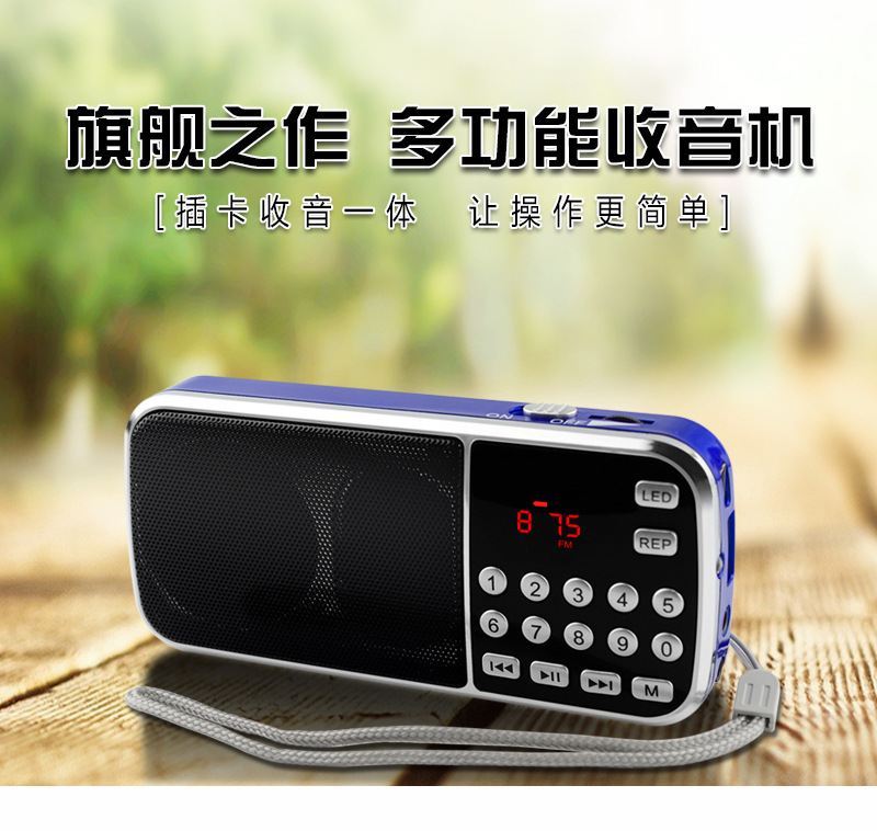 Radio wholesale Y-501 elderly portable small mini speaker walkman plug in U disk charging multi-function audio. 