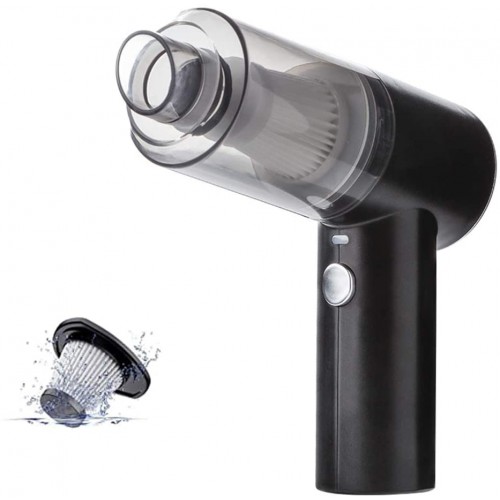 2 in 1 Wireless Portable Mini Vacuum Cleaner with Led Lights for Car and Home Cleaning. 