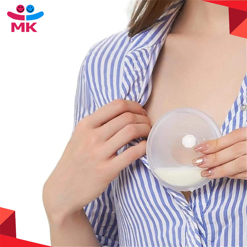 1/2Pcs Silicone Wearable BreastMilk Collector Soft Reusable BreastMilk Saver Collector