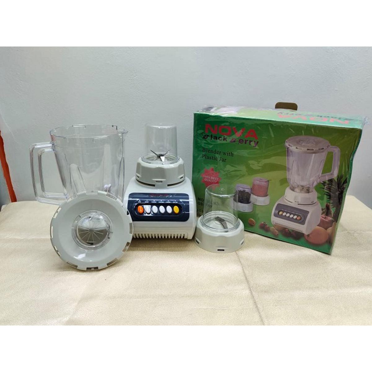 Nova Blackberry Blender-3 IN 1. Nova Electric Blender Plus Mixer Grinder 3 in 1. 250 Watt. Juicer Blenders 1.5 Litter. CD:O50.