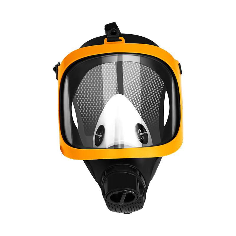 MF14 Type Full Face Gas Mask Spray Paint Chemical Pesticide Anti-Formaldehyde Protective Respirator Large Wide Field Of View. 