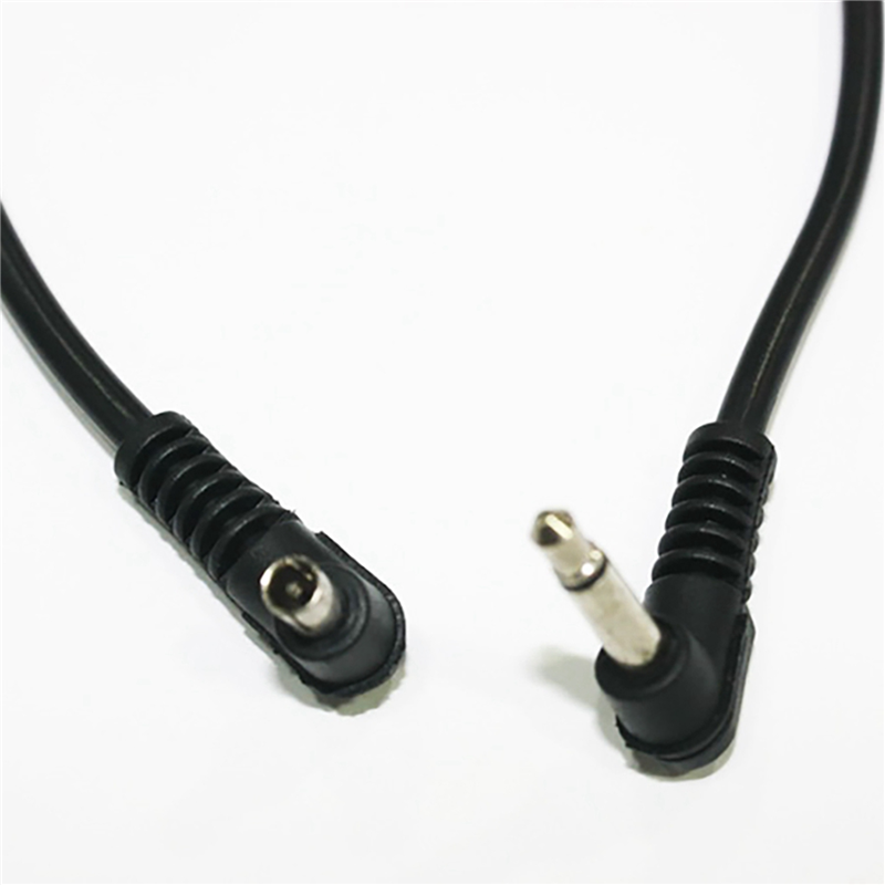 2X Applies to Men Flash Trigger the Camera Shutter Release Cable 30 cm 11.81 Inches 2.5 mm PC Sync Cable Power Cord Jack. 