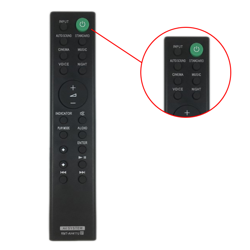 RMT-AH411U Replacement Remote Control for Sony Soundbar HT-S100F HT-SF150. 