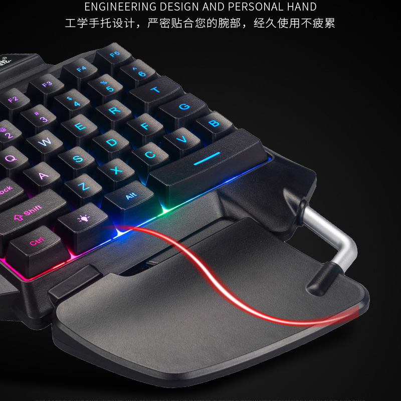 G92 One Handed Keyboard Mobile Game Luminous Mechanical Feel Keyboard Keypad Amazon Wholesale. 