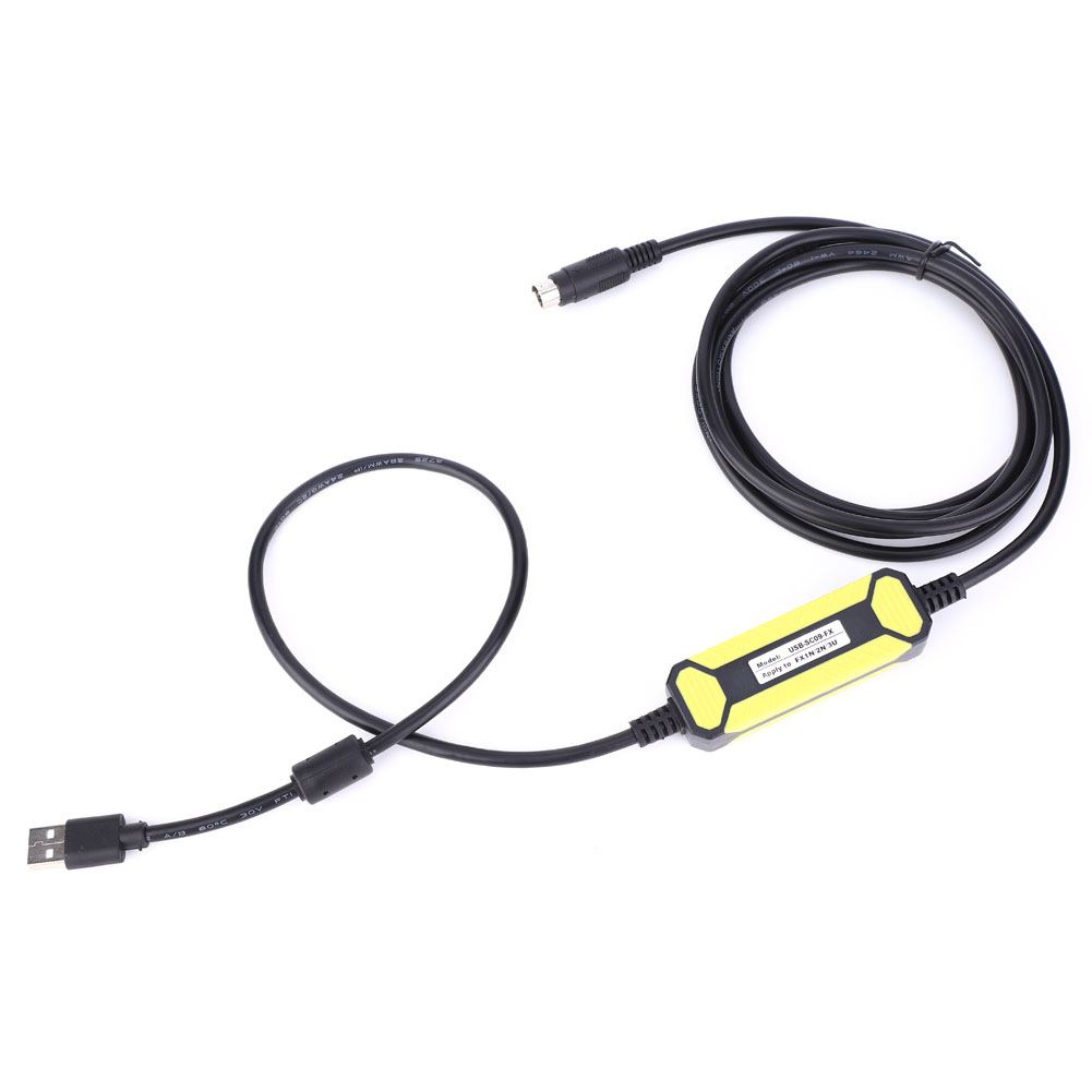 Programming Cable Fit for Mitsubishi FX1s 1n 2n 3U FX Series PLC USB-SC09 FX 2.5 Meters. 