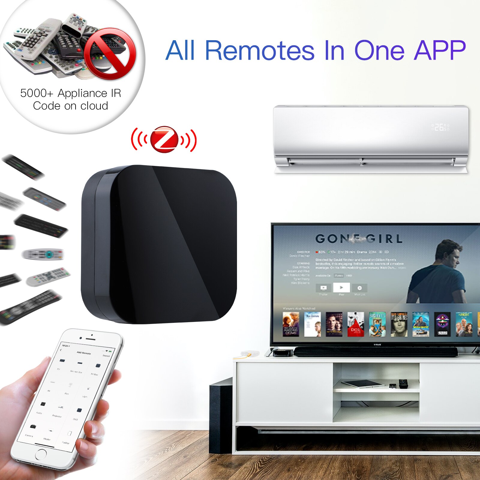 MOES Tuya ZigBee Smart IR Remote Control Universal Infrared Remote Controller for Smart Home works with Alexa Google Home. 