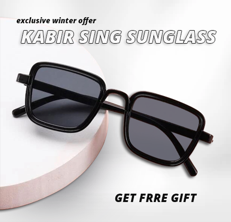 Black Smart Kabir Singh sunglasses For Men - Sun Glass For Men