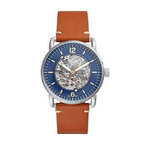 Fossil - Me3159 Commuter Automatic Blue Tan Leather. 