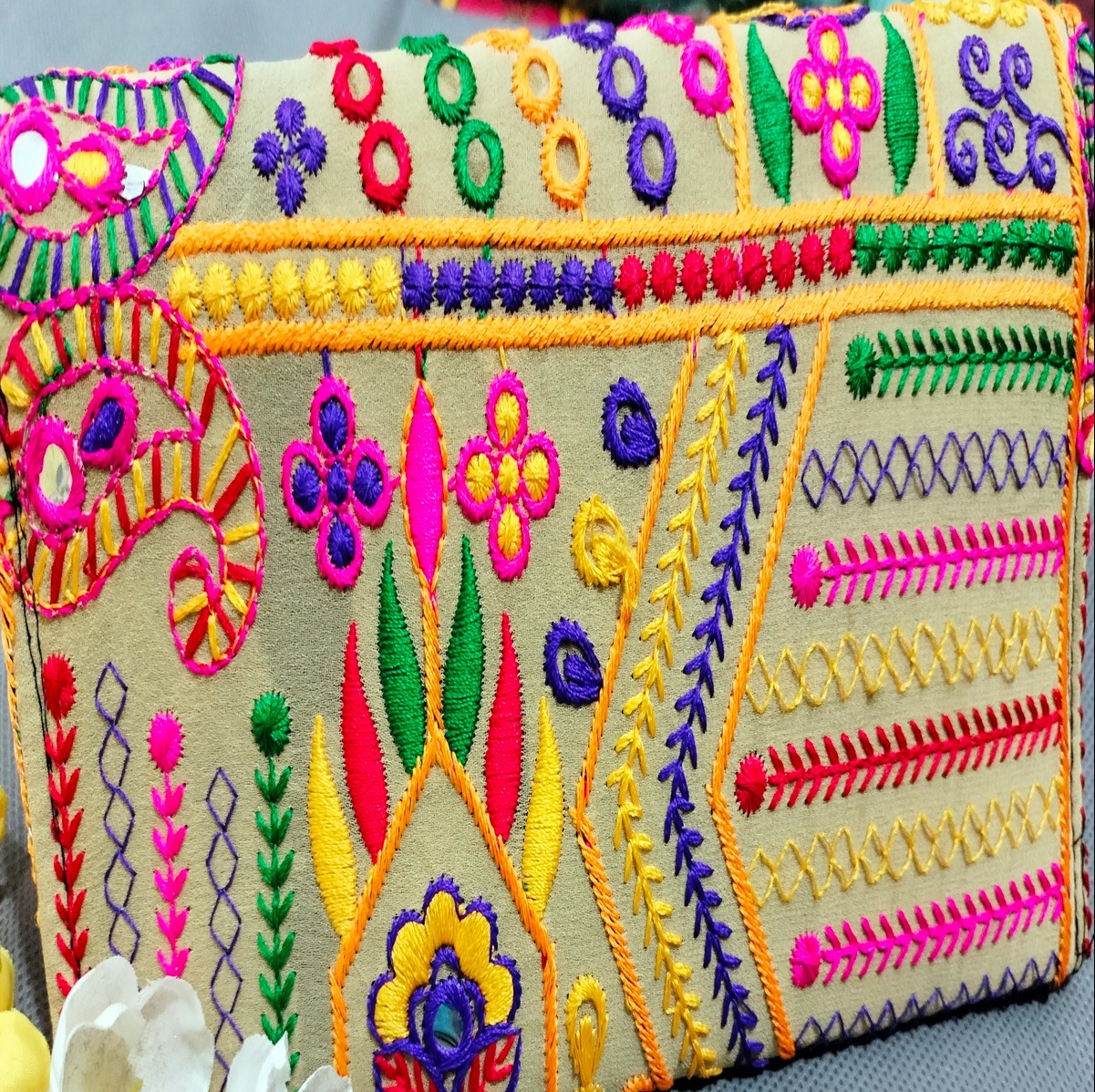 New Nokshi design hand stitch pars bag for woman. 