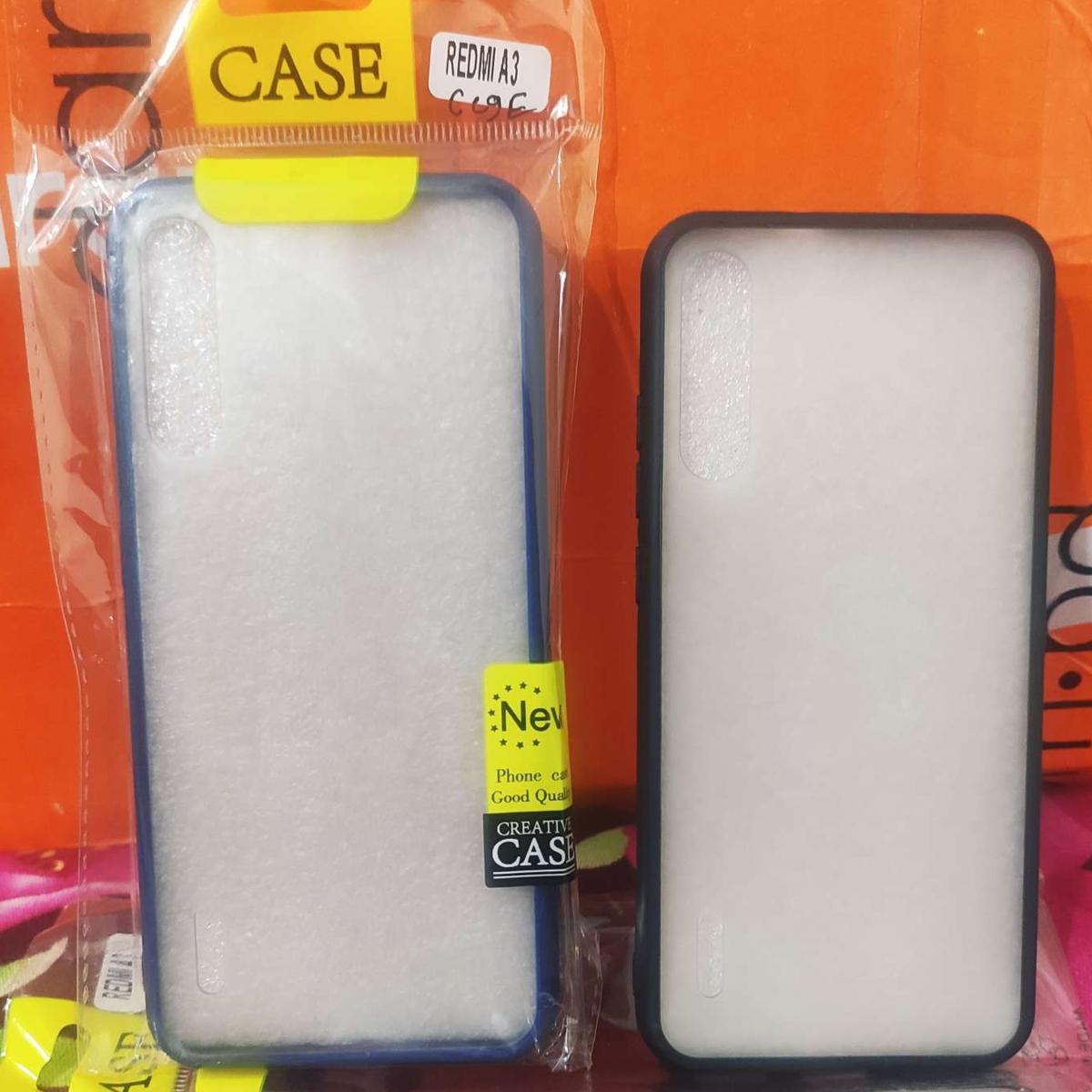 XlAOMl Ml A3/ CC9E Clear Case Slim Hybrid Matte Transparent Scratch Resistant Shockproof TPU Bumper with Hard PC Back Cover .