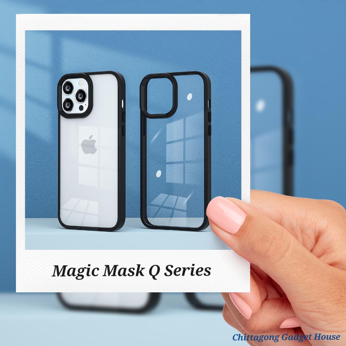 For Apple iPhone 13 Pro Max - Magic Mask Q Series Transparent Protective Case. 