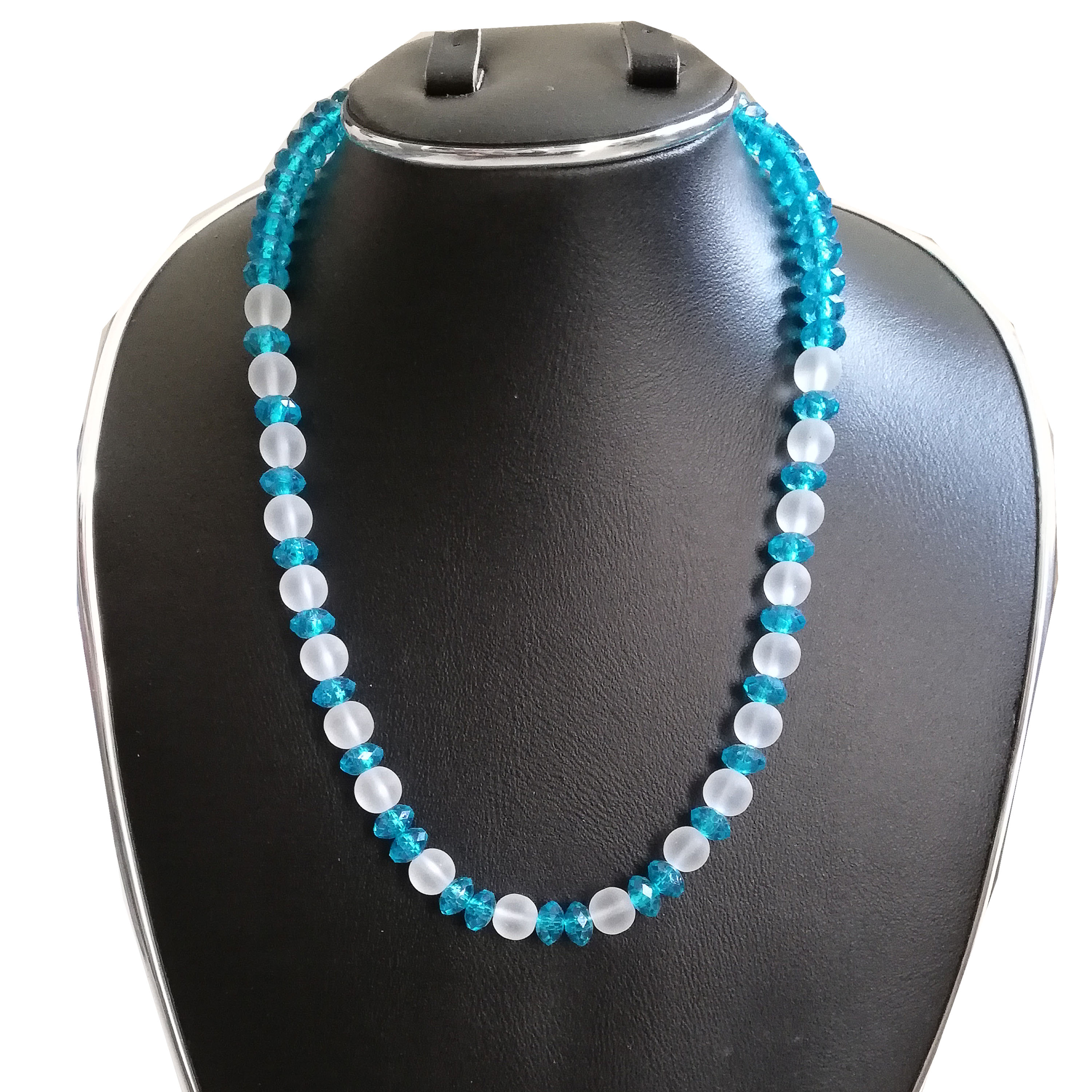 Multi color Plastic pearl necklace for women, 4 pcs (4 different color in one package). 