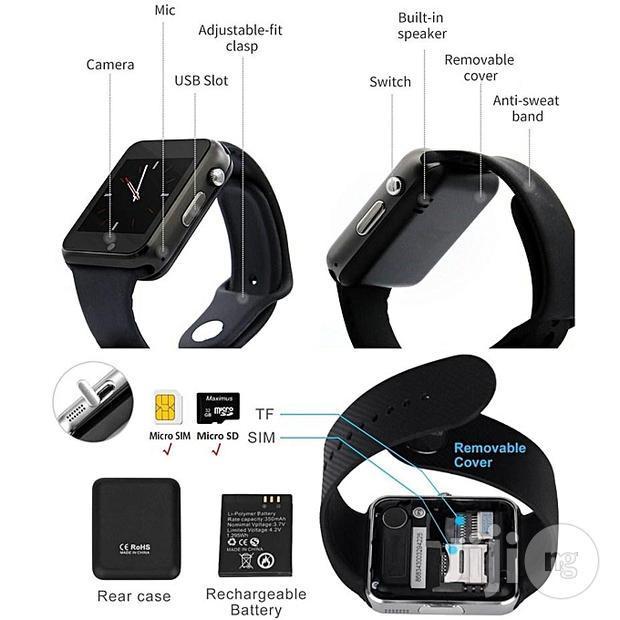 A1 Bluetooth Smart Watch with Camera Facebook Whatsapp SIM TF Card Slot Sim supported Smart Watch Daraz .bd