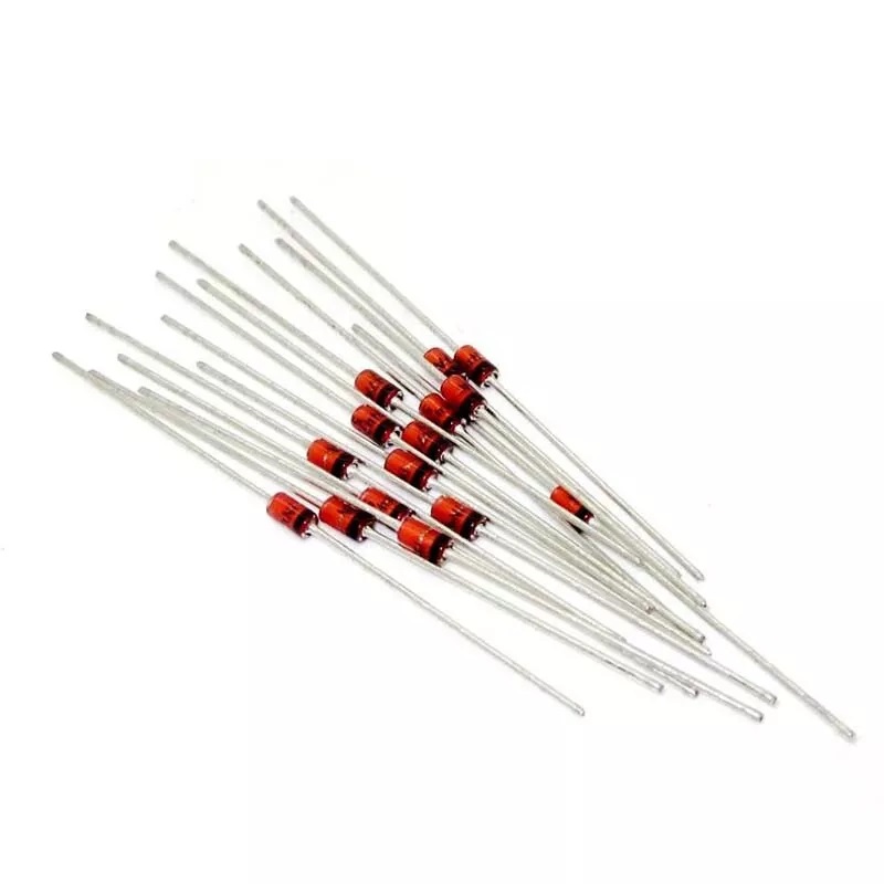 10ps- Zener Diode 0.25W DO-35 (18 Values 2V 2.2V 2.7V 3V 3.3V 3.6V 3.9V 4.3V 4.7V 5.1V 5.2V 5.3V 5.6V 6.2V 6.8V 7.5V 8.2V 9.1V). 