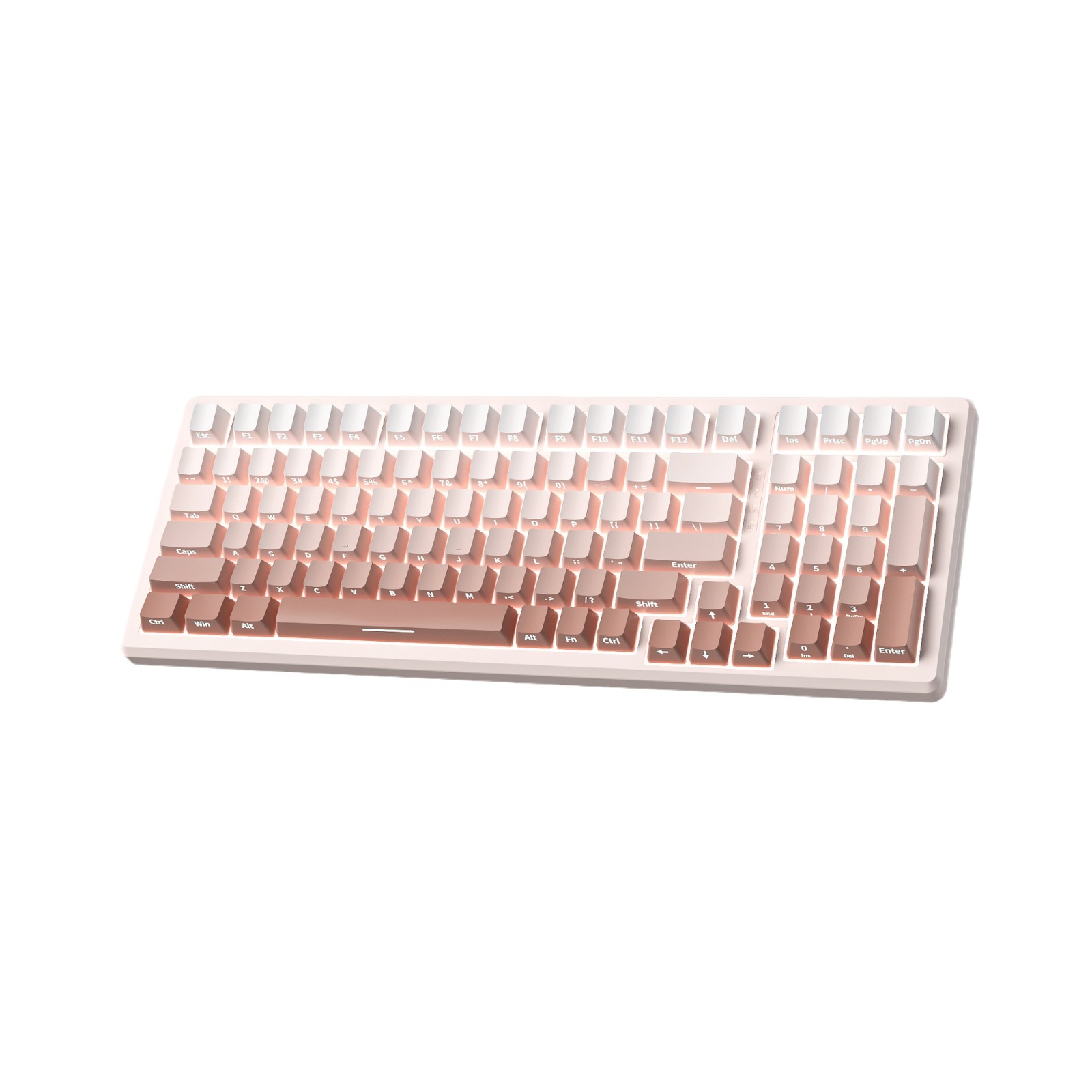K99 Side Engraved Gradient PBT Mechanical Keyboard Lower Lamp Position White Light Hot Plug Customized Gaming Electronic Sports Wired Keyboard. 