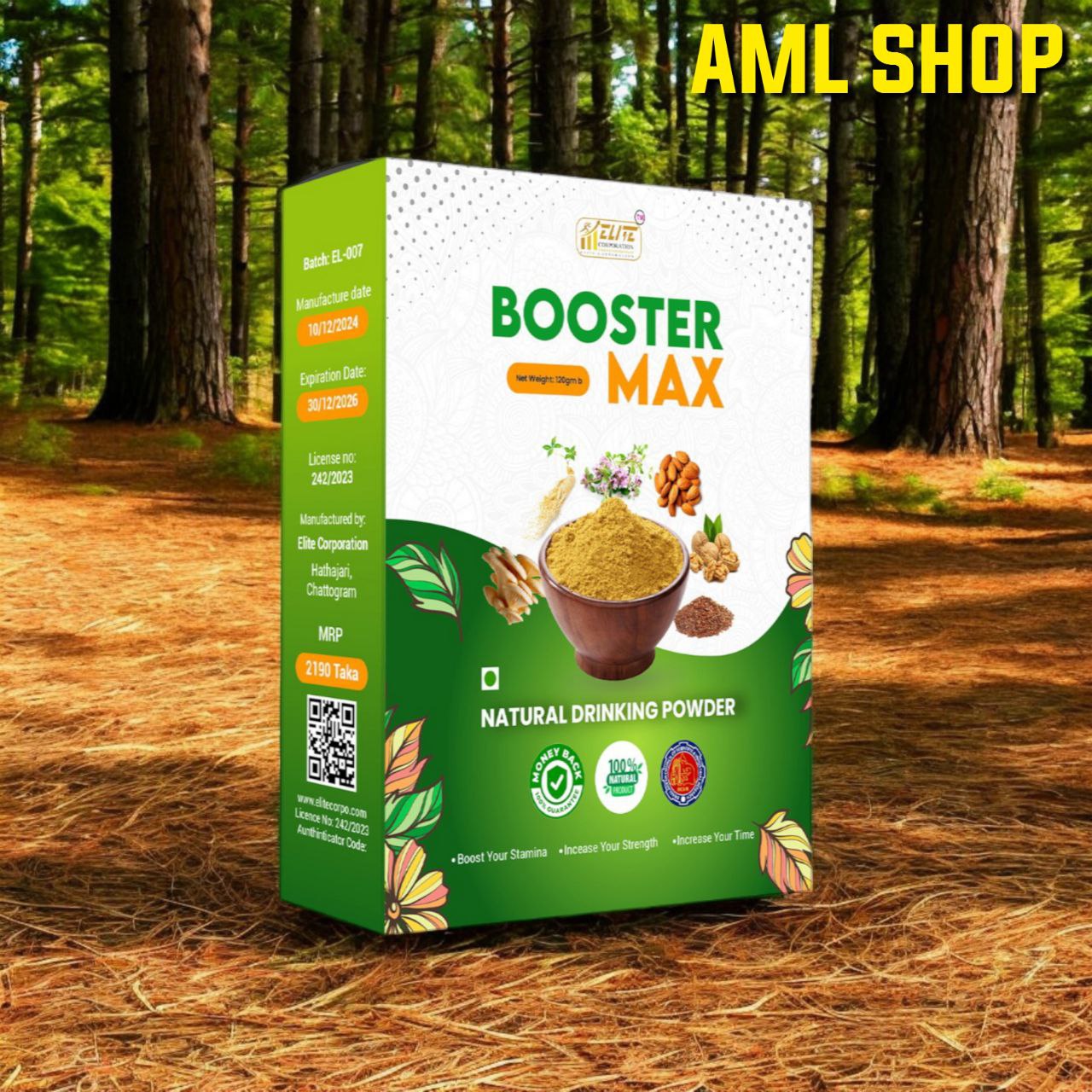 Booster Max - Natural Vitality & Stamina Blend. 