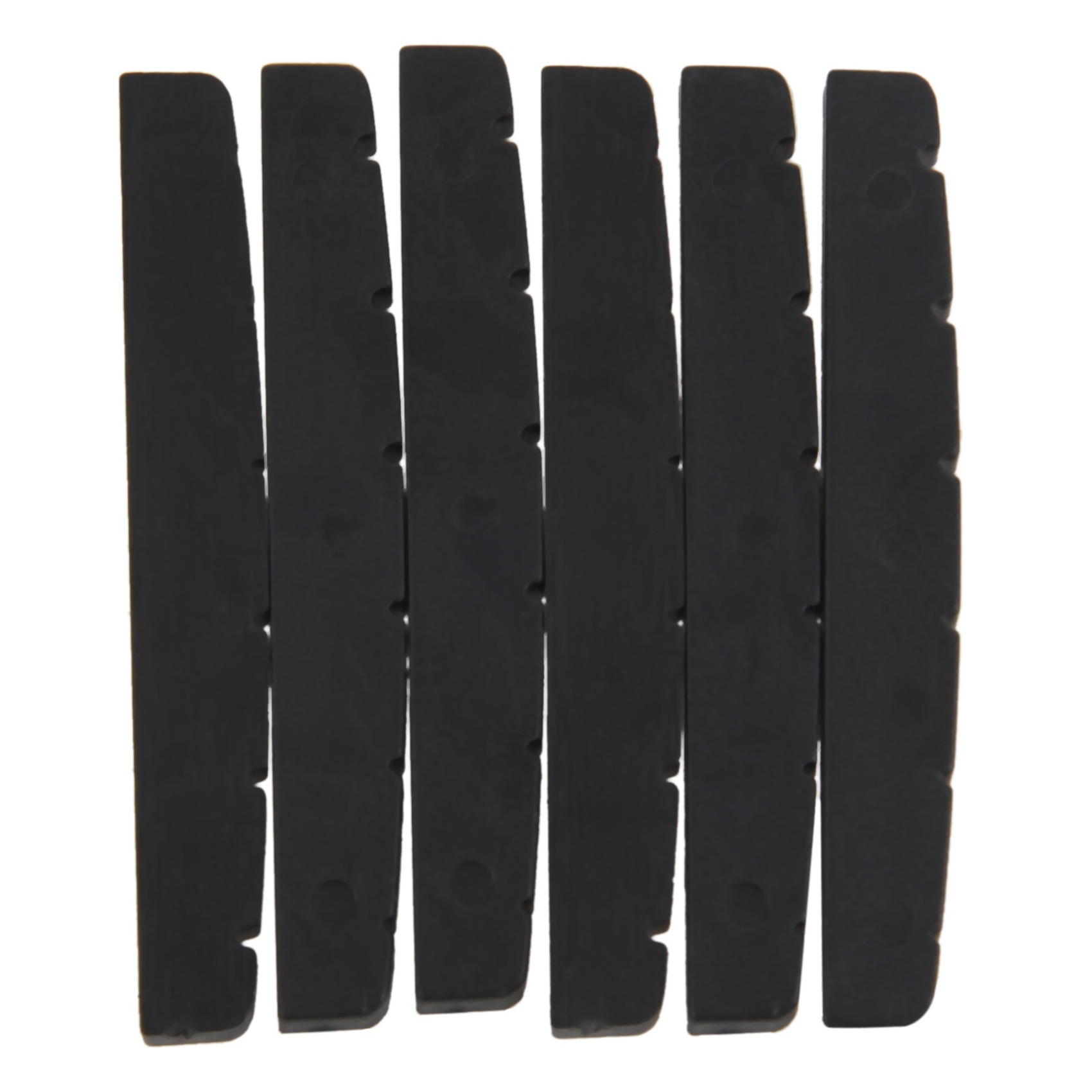 6X Black 6-String Guitar Top Nut 42X3.5mm with Pure Vintage String Tree Kit. 