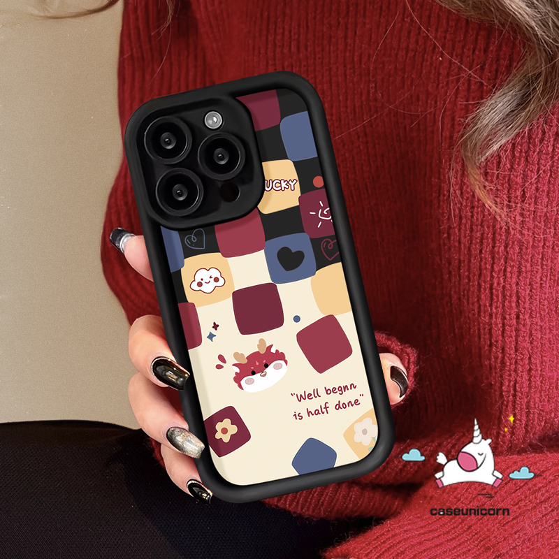 Chinese New Year Red Phone Casing Compatible For IPhone 13 12 15 11 14 Pro Max 7Plus 15 8 7 6 6S Plus XR XS Max X SE 2020 Angel Eyes DropSum Colours Soft Cover. 