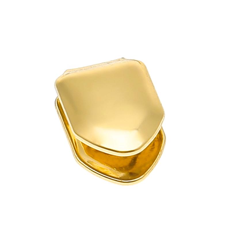 New Custom 14k Gold Plated Small Single Tooth Cap Grillz Hip Hop Teeth Grill. 