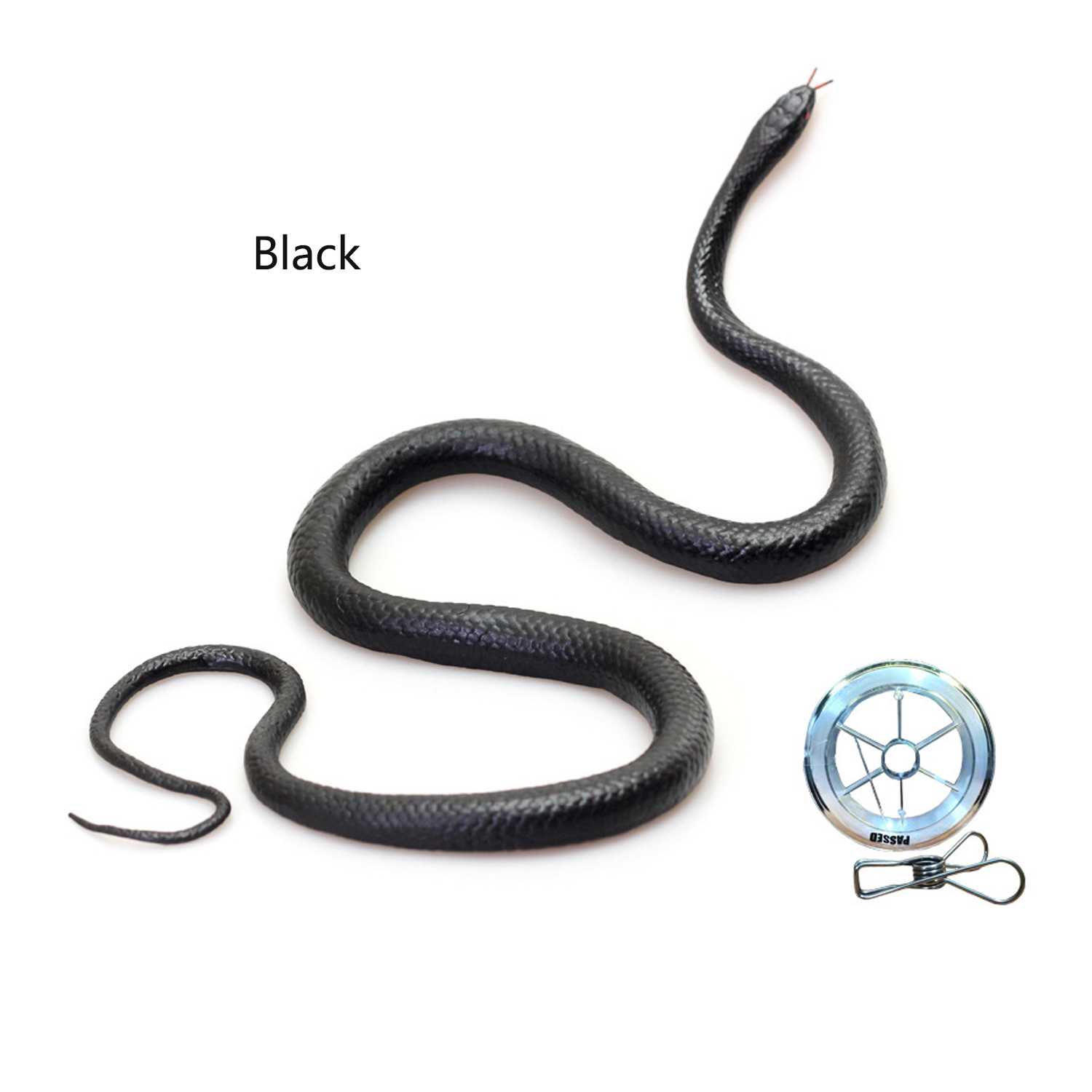 Happy Snake Prank With String Clip Funny Large Realistic Rubber Snake Prank With String And Clip Rubber Snake Model Fashion. 