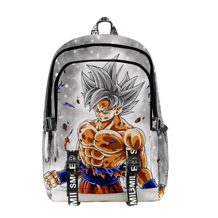 Anime Goku Men Women Backpack Fabric Oxford School Bag 3D Style