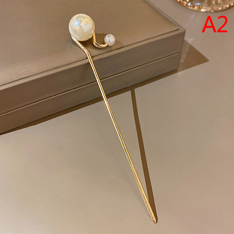 【Toy life hall】Women Metal Barrette Hairpins Simulated Pearl Hair Sticks Accessorie