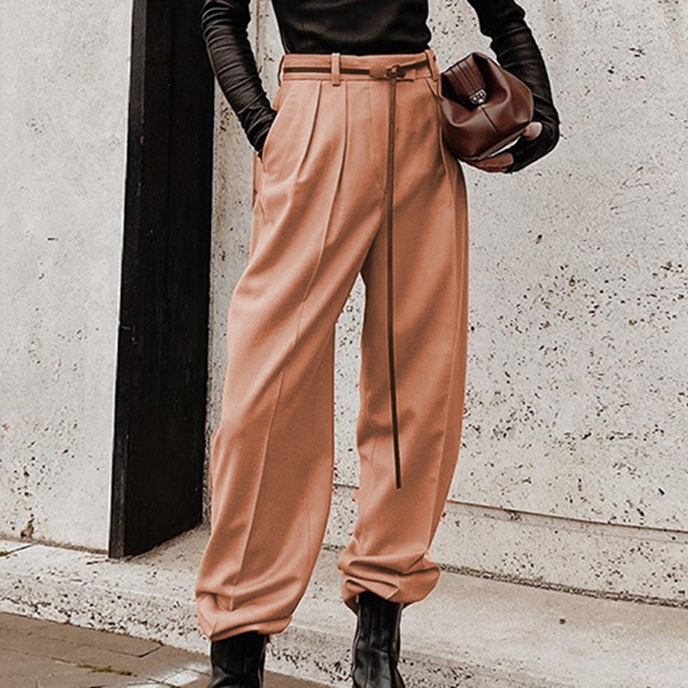 Spring Autumn Office Lady Wide Leg 