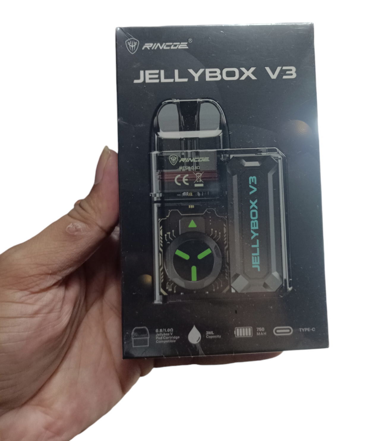 JellyBox V-3 Vape E Cigarette Random Colour (60ml FlvJuice Free). 