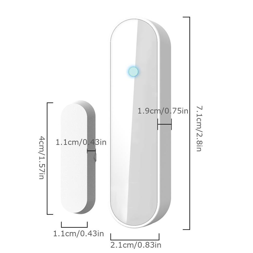 Window Door Sensor, WIFI Wireless Magnet Door Open Sensor Alarm with APP Control, Anti-Burglar Security Alarm System for Home, Garage and Shop Store. 