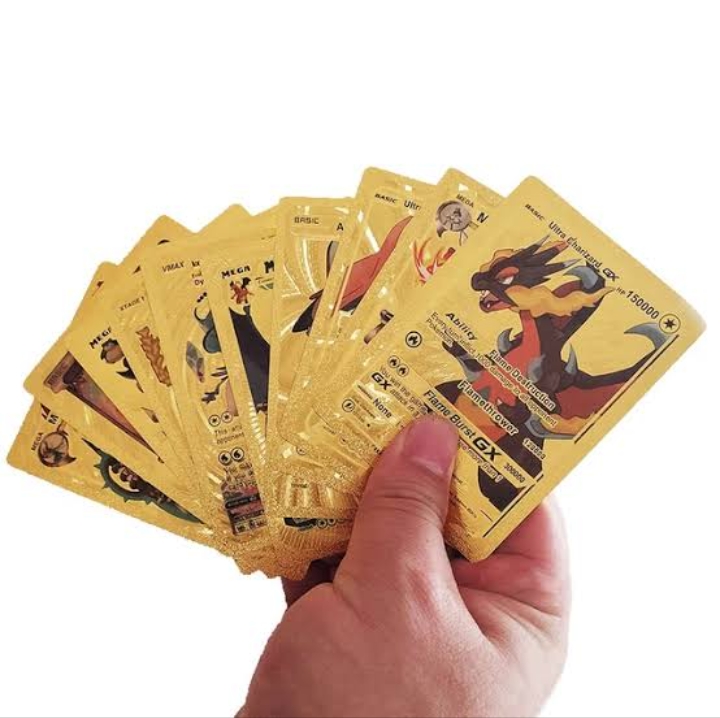 10Pcs Golden Pokemon Card & Rainbow Golden Card | Daraz.com.bd