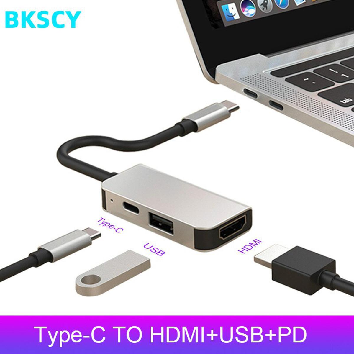 【VisioN Shop】Bkscy Type-C HDMI Docking Usb Splitter Type-C Multi-function Hub Adapter for Pro for Huawei Matebook