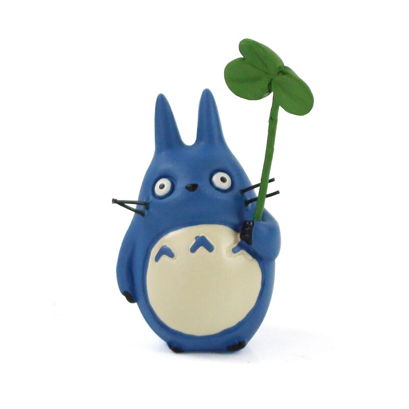 【2023NEW】My Neighbor Totoro Figures Chibi Totoro with Leaf Umbrella Swing No Face Man Hayao Miyazaki Anime Toy Mini Model Toys. 