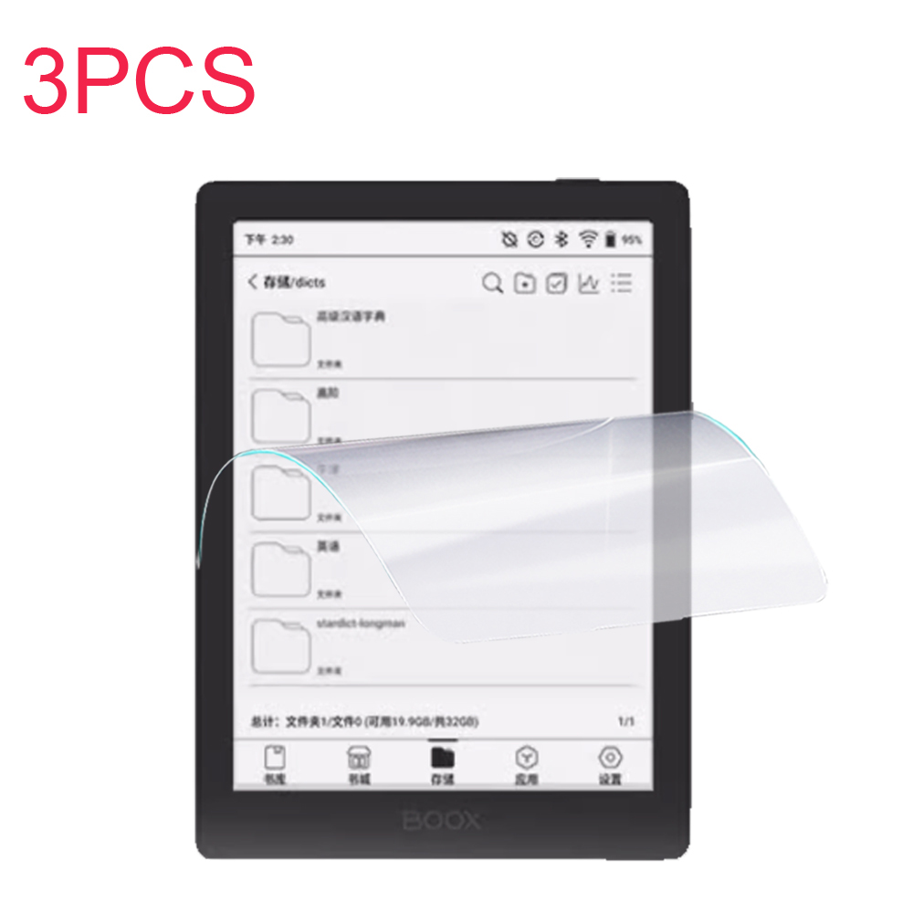 3PCS for ONYX BOOX Tablet Go 7 color 7'' ebook ereader PET clear screen protector soft protective film. 