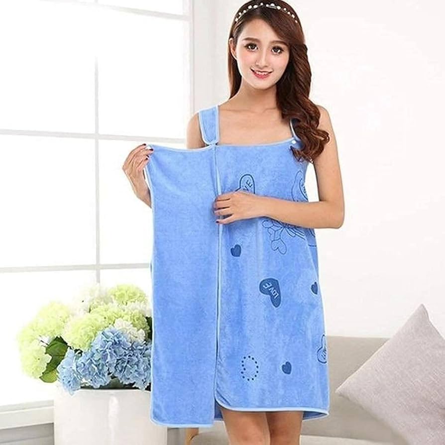 Bathroom Women Bath Towels Wearable Towel Dress