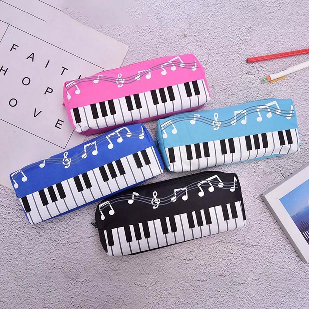 New Boy Creative ingle Layer Pen Bag chool tationery Muic Box Muical Pencil Cae tudent Pencil Cae Piano Note Pencil Bag Muical Note Piano Pouch