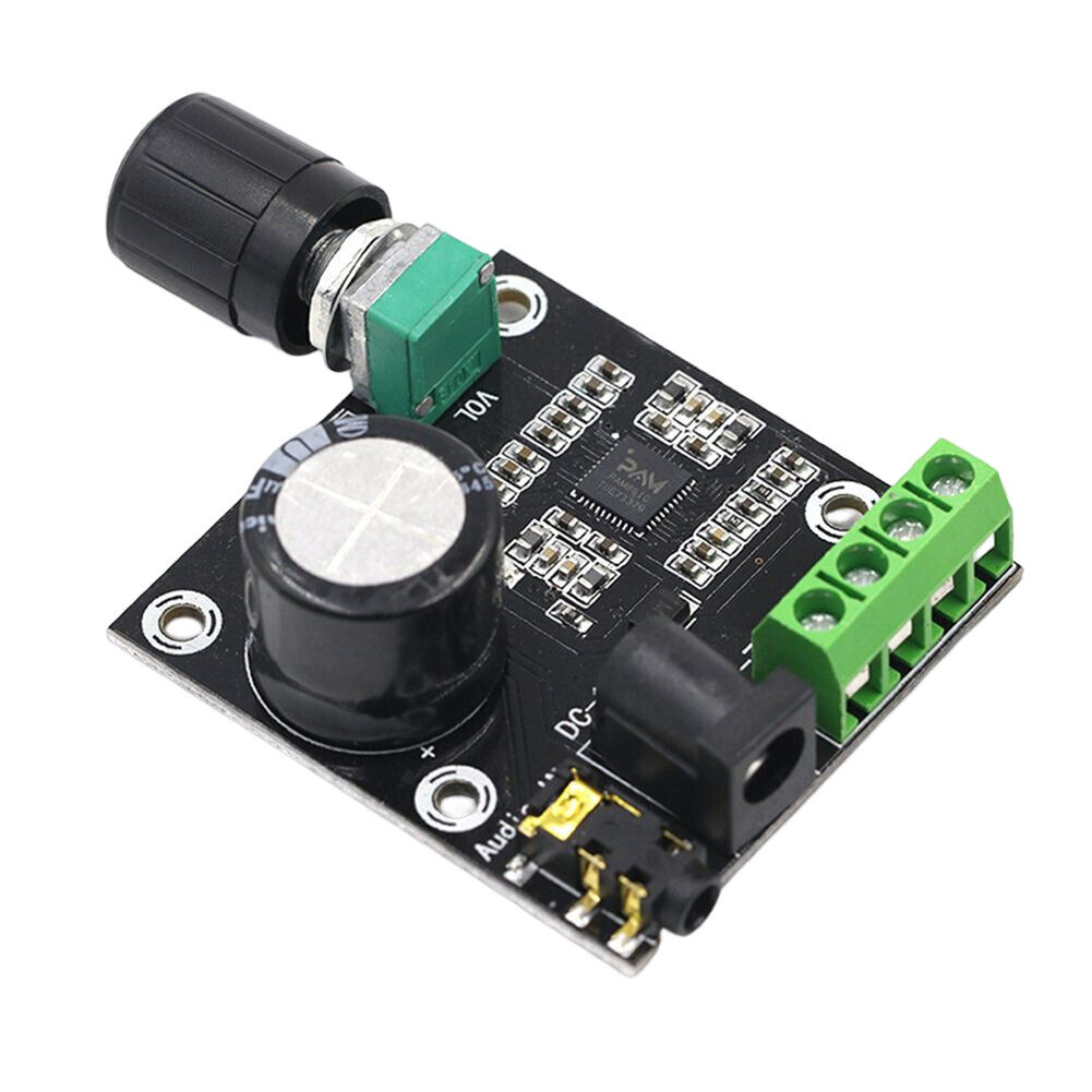 PAM8610 Mini Class D Stereo Amplifier Audio Module DC 12V 10W+10W. 