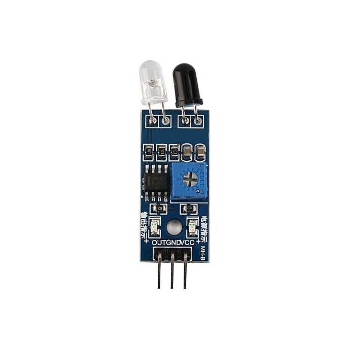 2 LED IR Obstacle Sensor Transmitter & Receiver IR Obstacle Sensor Infrared Proximity Sensor IR Infrared Obstacle Avoidance Sensor Smart Car Robot 3 Pin Reflective Photoelectric Module Electronics Circuitry & Parts. 