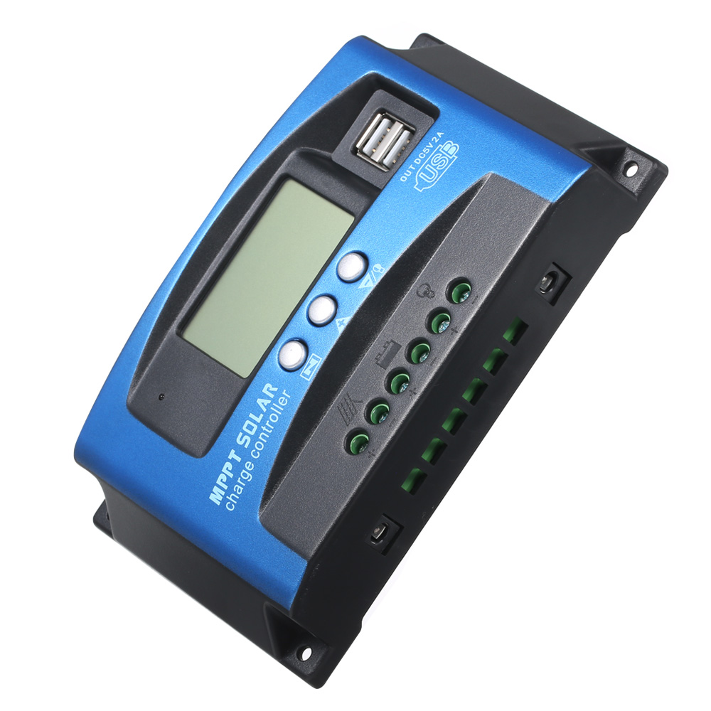 30A MPPT Solar Charge Controller Dual USB LCD Display Auto Solar Cell Panel Charger Regulator. 