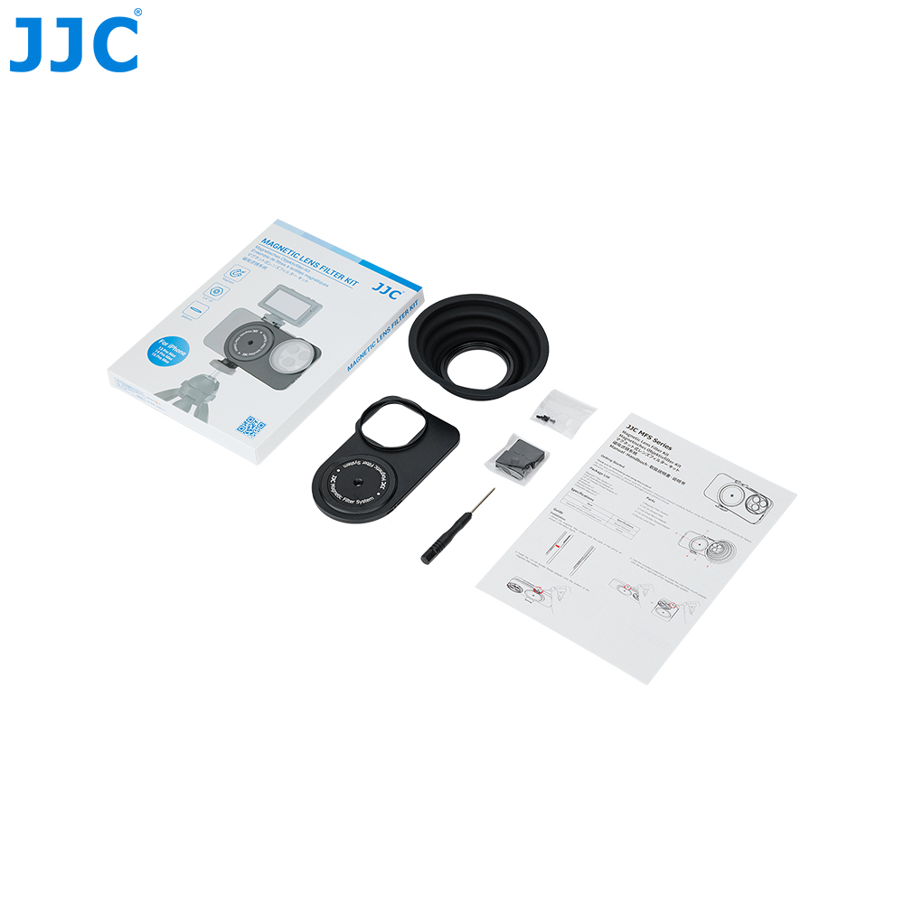JJC Magnetic Lens Filter Kit for iPhone 15 14 13 Pro/Pro Max MagSafe phone case filter Soft Lens Hood Anti Glass Reflection. 