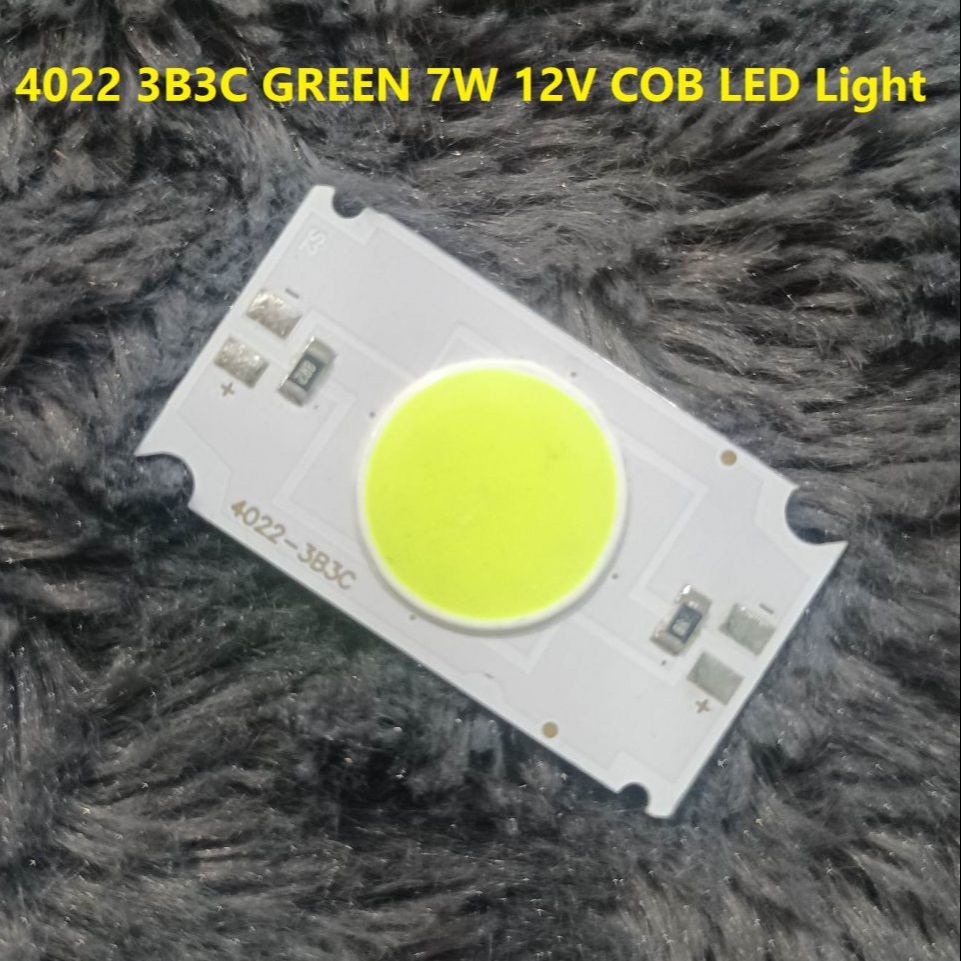 Iconic Luxe - Trendy - 4022 3B3C GREEN 7W 12V Size 40×22mm 12V COB SMD LED Light Chip 7W Green COB LED Light 12V COB - Must Have. 