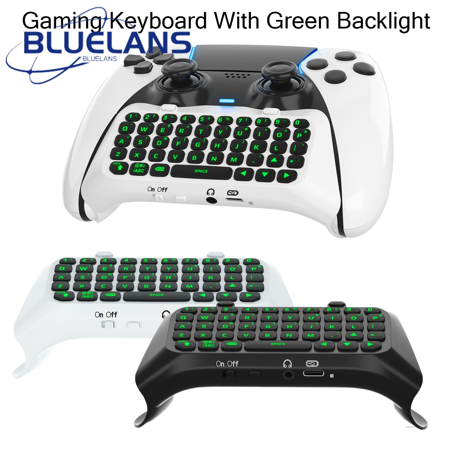 Backlit Keyboard for Gamers Wireless Backlit Keyboard with Speaker for Ps5 Elite Easy Plug Play less Than Gaming Keyboard with Green Backlight