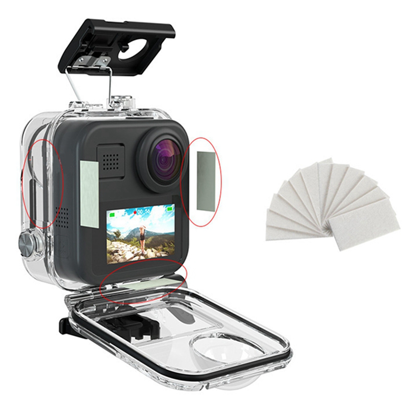 Sheingka for Gopro MAX Panoramic Sports Camera Bezel Underwater Case Multifunctional Diving Case Black & TTransparent. 