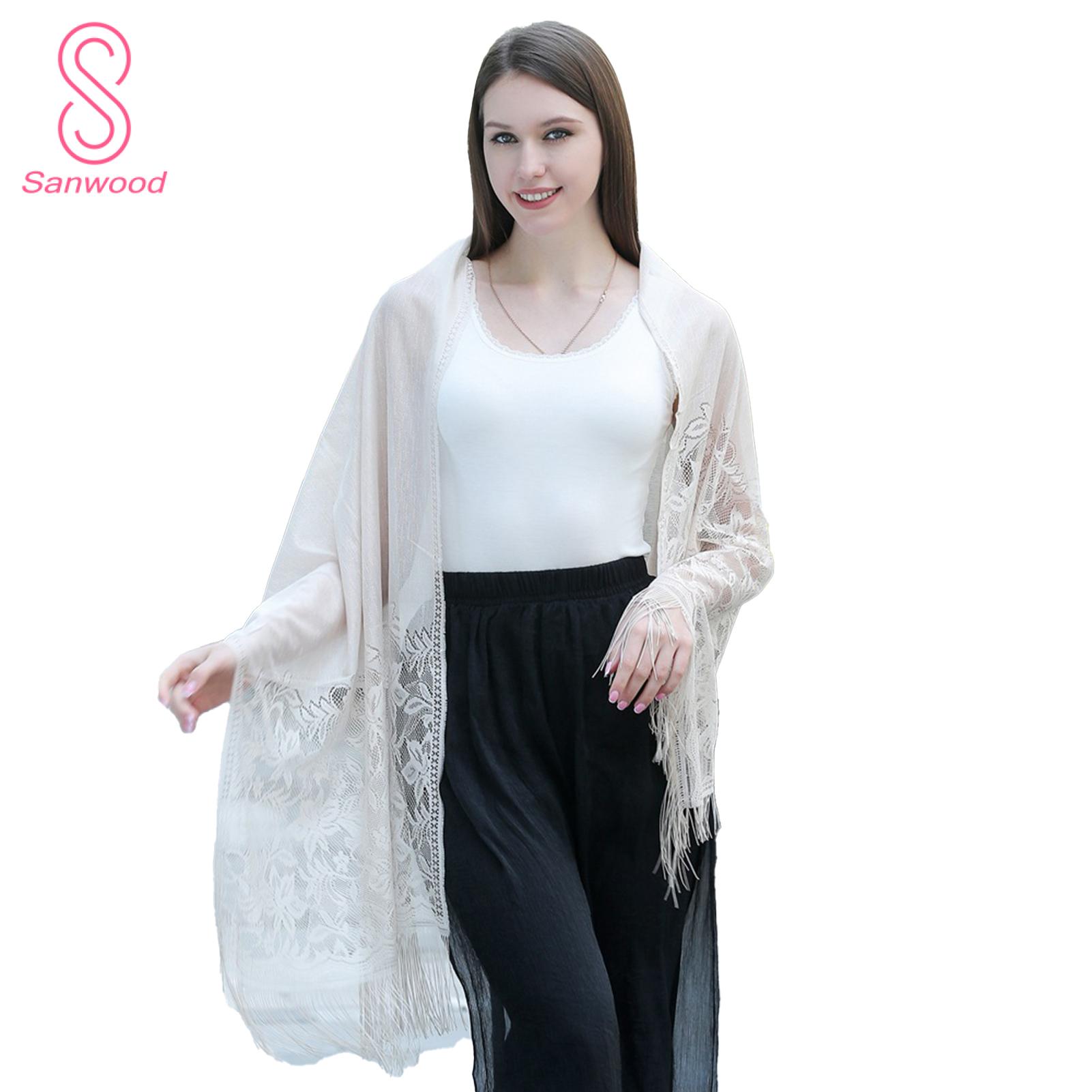 Sunscreen Scarf Crochet Flower Pattern Bride Bridesmaid Cheongsam Dress Shawl